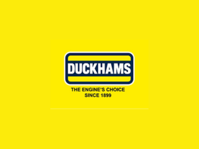 Duckhams logo, symbolizing the historic British automotive oil brand founded in 1899, known for innovative multigrade oils and premium lubricants meeting OEM standards.